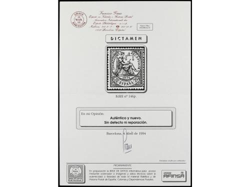 * ESPAÑA. Ed. 143p/52p. JUEGO COMPLETO de ocho valores PAPEL