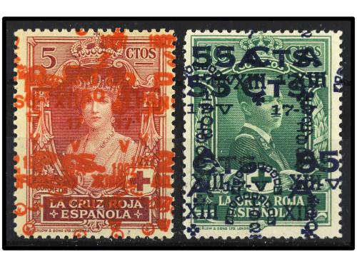 * ESPAÑA. Ed. 378, 383. ENSAYOS DE LA HABILITACIÓN. 2 pts. s