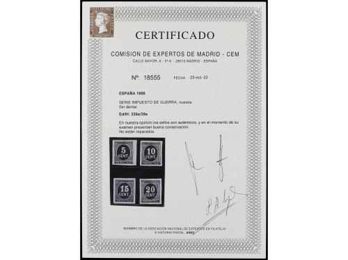 (*) ESPAÑA. Ed. 236/39s. SERIE COMPLETA SIN DENTAR. RARÍSIMA