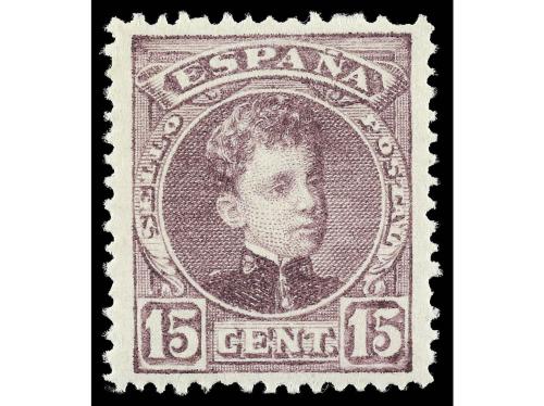 ** ESPAÑA. Ed. 244/45. 15 c. azul y 15 c. lila. Centrados pe