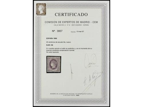 (*) ESPAÑA. Ed. 87. 2 cuartos castaño. Dentado retocado. Se 