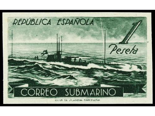 (*) ESPAÑA. Ed. 775ccbs/ccgs. 1 pta. Conjunto de siete sello