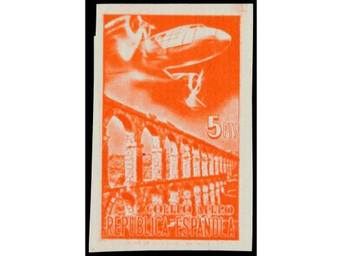 * ESPAÑA. Ed. NE 43p/45p. NO EXPENDIDOS. 5 pts. negro, azul 