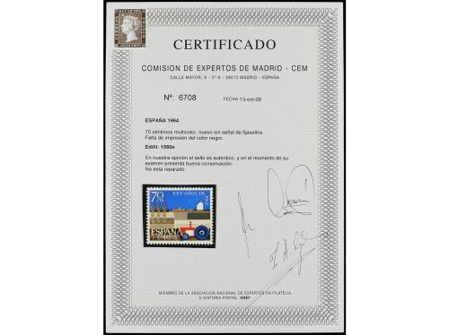 ** ESPAÑA. Ed. 1580ef. XXV AÑOS DE PAZ. 70 cts. multicolor. 