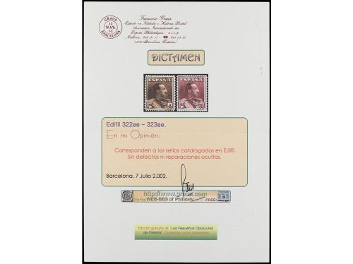 * ESPAÑA. Ed. 310/23ec. JUEGO COMPLETO, seis valores ERRORES