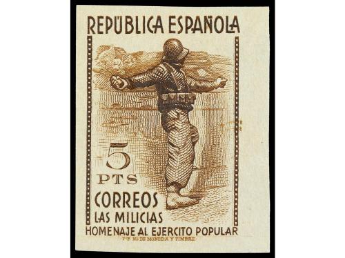 * ESPAÑA. Ed. 792/800s. SERIE COMPLETA SIN DENTAR. Muy bonit