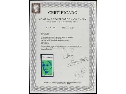 ** ESPAÑA. Ed. 3099s. MARIA MOLINER. 25 pts. multicolor SIN 