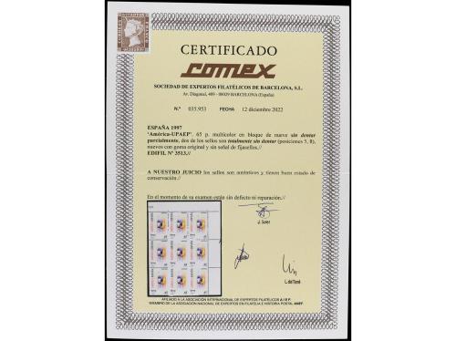 ** ESPAÑA. Ed. 3513s. AMERICA U.P.A.E.P. 65 cts. multicolor.