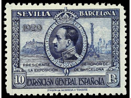 **/* ESPAÑA. Ed. 438cc, 446cc. 15 cts. verde y 10 pts. azul.