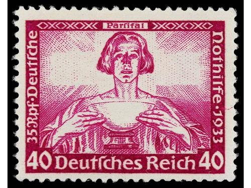 ** Yv. 470/8. 1933. WAGNER. Serie completa. 9 valores. 20 p.