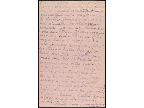 ✉ ESPAÑA GUERRA CIVIL. 1943. Tarjeta Postal escrita desde el