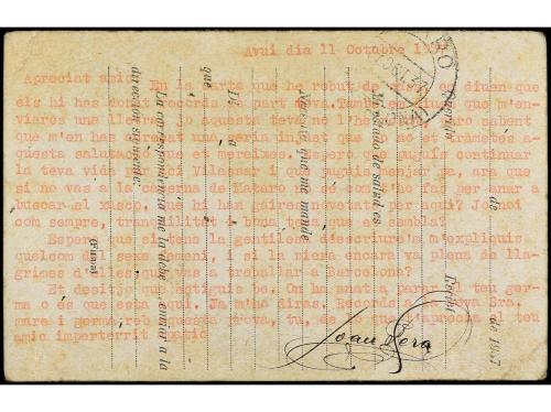 ✉ ESPAÑA GUERRA CIVIL. 1937. Frente del Centro. Tarjeta Post