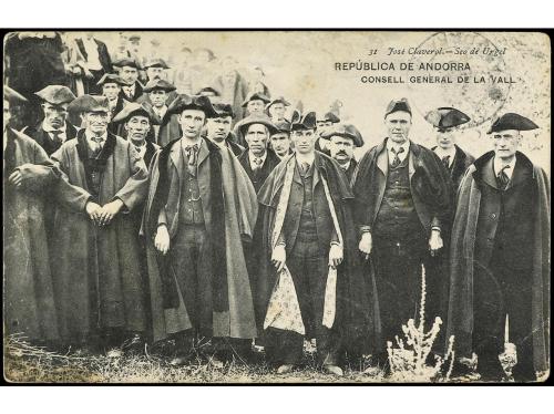 ✉ ANDORRA: ANDORRA FRANCESA. 1908. T.P. de ANDORRA a LES CAB