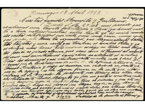 ✉ ESPAÑA. Ed. 72Fa. 1937. ENTERO POSTAL. MADRID a PARIS. Per