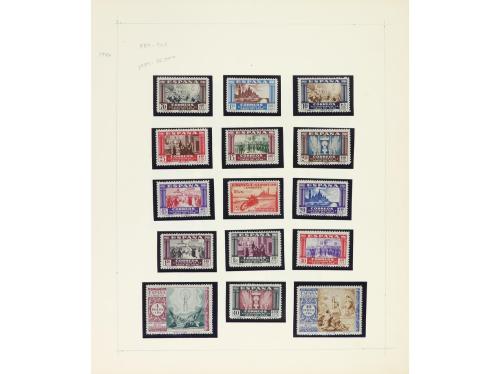 LOTES y COLECCIONES. ESPAÑA. Colección en 5 álbumes Edifil (