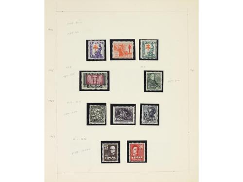 LOTES y COLECCIONES. ESPAÑA. Colección en 5 álbumes Edifil (