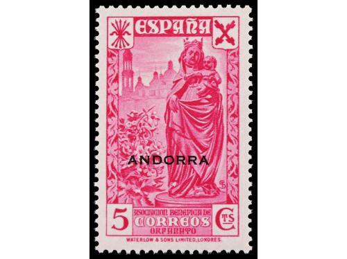 ** COLONIAS ESPAÑOLAS: ANDORRA. Ed. 1/6. BENEFICIENCIA. SERI