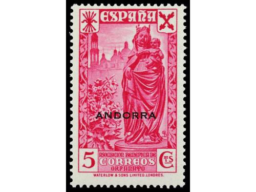 ** COLONIAS ESPAÑOLAS: ANDORRA. Ed. 1/6. BENEFICIENCIA. SERI