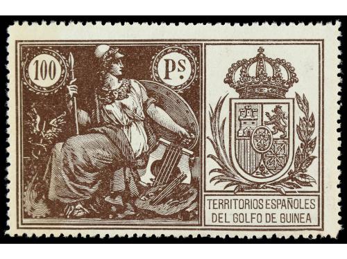 COLONIAS ESPAÑOLAS: GUINEA. 1922. FISCALES. SERIE COMPLETA, 