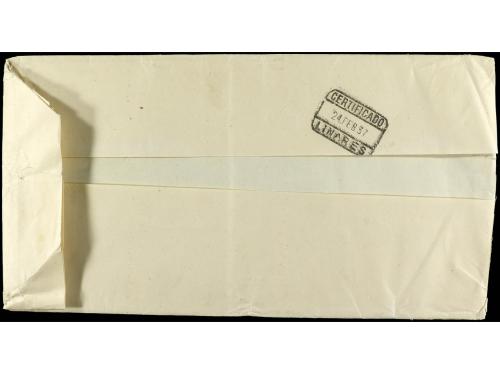 ✉ ESPAÑA GUERRA CIVIL. BAILEN (Jaén). Certificado a MADRID. 