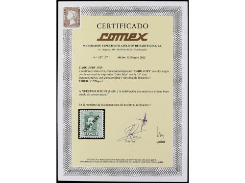 ** COLONIAS ESPAÑOLAS: CABO JUBY. Ed. 22hpa var. 2 céntimos 