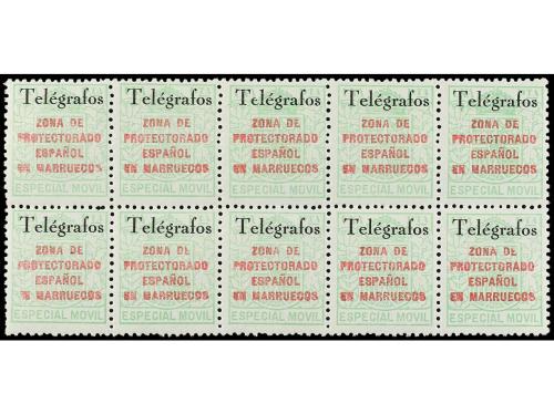 ** COLONIAS ESPAÑOLAS: MARRUECOS. Ed. 34A/C (10). TELÉGRADOS