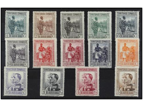 ** COLONIAS ESPAÑOLAS: GUINEA. Ed. 202/15 (5). CINCO SERIES 