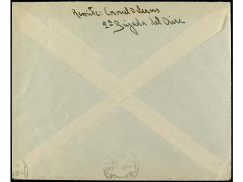 ✉ ESPAÑA GUERRA CIVIL. 1938. Circulada a BURGOS. Marca de Fr