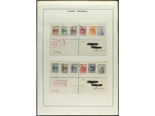 ✉ COLONIAS ESPAÑOLAS: GUINEA. 1933-34. Conjunto de 19 cartas