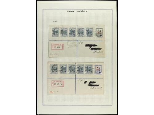 ✉ COLONIAS ESPAÑOLAS: GUINEA. 1933-34. Conjunto de 19 cartas