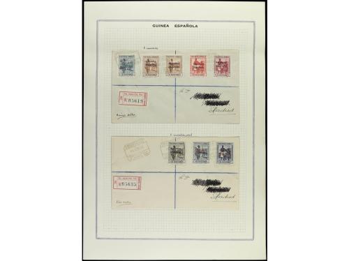 ✉ COLONIAS ESPAÑOLAS: GUINEA. 1933-34. Conjunto de 19 cartas
