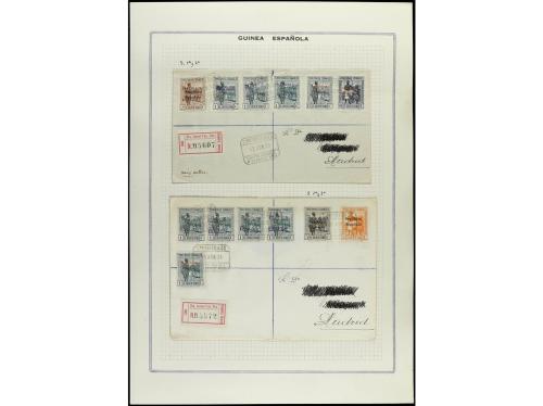 ✉ COLONIAS ESPAÑOLAS: GUINEA. 1933-34. Conjunto de 19 cartas