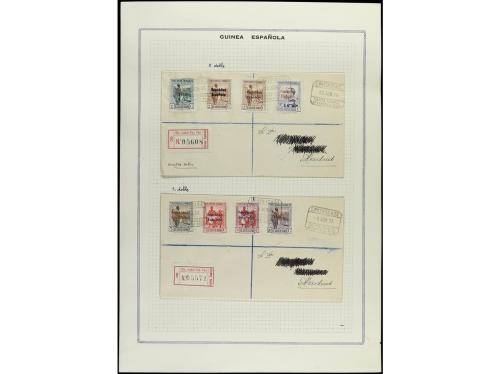 ✉ COLONIAS ESPAÑOLAS: GUINEA. 1933-34. Conjunto de 19 cartas
