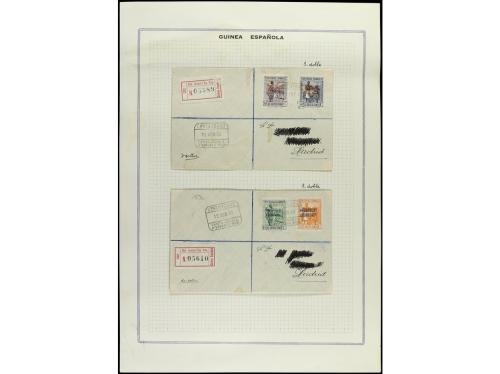 ✉ COLONIAS ESPAÑOLAS: GUINEA. 1933-34. Conjunto de 19 cartas