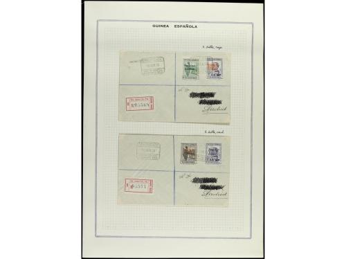 ✉ COLONIAS ESPAÑOLAS: GUINEA. 1933-34. Conjunto de 19 cartas
