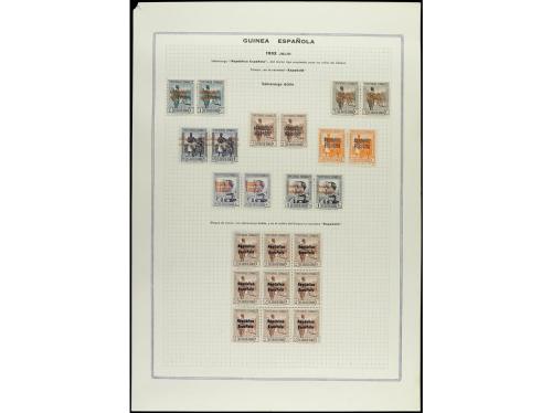 * COLONIAS ESPAÑOLAS: GUINEA. Ed. 230/43. 1932. Conjunto de 