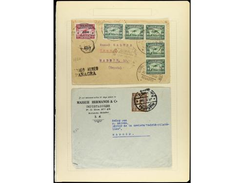 ✉ LOTES y COLECCIONES. 1930-40. CORREO AÉREO. Conjunto de 36