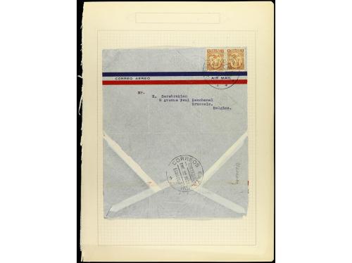 ✉ LOTES y COLECCIONES. 1930-40. CORREO AÉREO. Conjunto de 36