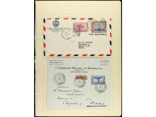 ✉ LOTES y COLECCIONES. 1930-40. CORREO AÉREO. Conjunto de 36