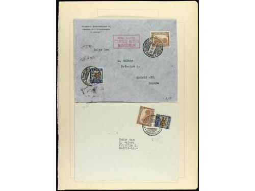 ✉ LOTES y COLECCIONES. 1930-40. CORREO AÉREO. Conjunto de 36