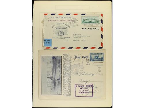 ✉ LOTES y COLECCIONES. 1930-40. CORREO AÉREO. Conjunto de 36