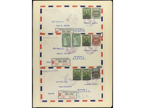 ✉ LOTES y COLECCIONES. 1930-40. CORREO AÉREO. Conjunto de 36