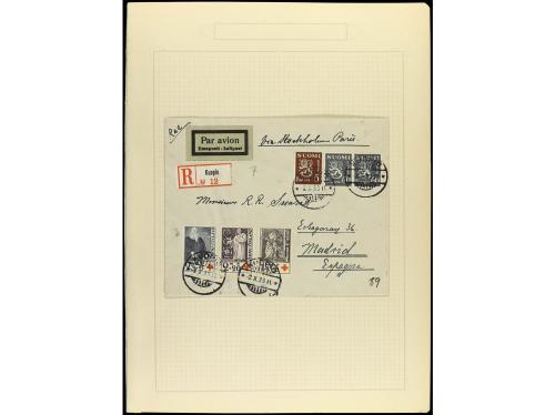 ✉ LOTES y COLECCIONES. 1930-40. CORREO AÉREO. Conjunto de 36