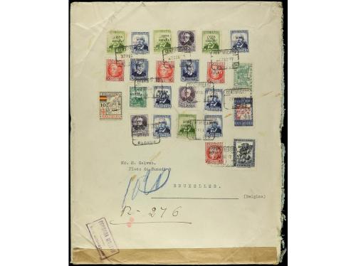 ✉ LOTES y COLECCIONES. 1937-38. ESPAÑA. Conjunto de 10 carta
