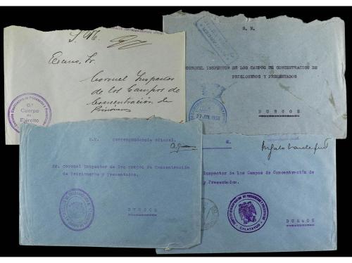 ✉ ESPAÑA GUERRA CIVIL. CAMPOS DE CONCENTRACIÓN Y BATALLONES 