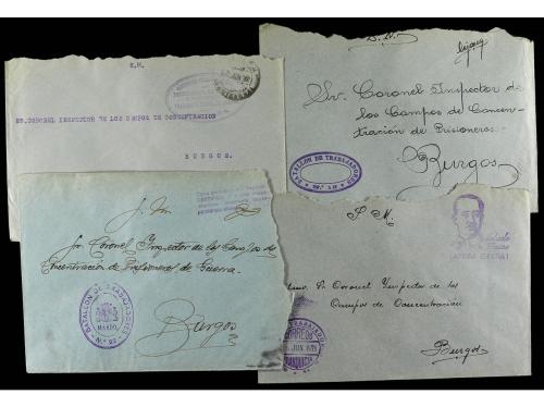 ✉ ESPAÑA GUERRA CIVIL. CAMPOS DE CONCENTRACIÓN Y BATALLONES 