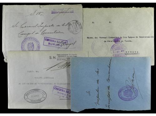 ✉ ESPAÑA GUERRA CIVIL. CAMPOS DE CONCENTRACIÓN Y BATALLONES 