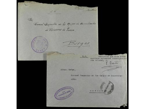 ✉ ESPAÑA GUERRA CIVIL. CAMPOS DE CONCENTRACIÓN Y BATALLONES 