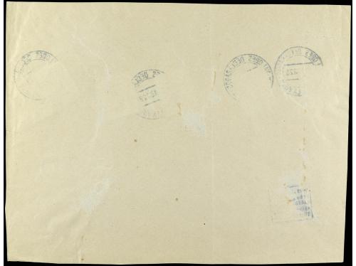 ✉ ANDORRA. Ed. 3, 8 (2), 9 (2). 1928. FRONTAL. ANDORRA a MAD