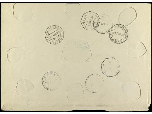 ✉ ANDORRA. Ed. 2 (2), 5 (2), 9 (2). 1928. ANDORRA a MADRID. 